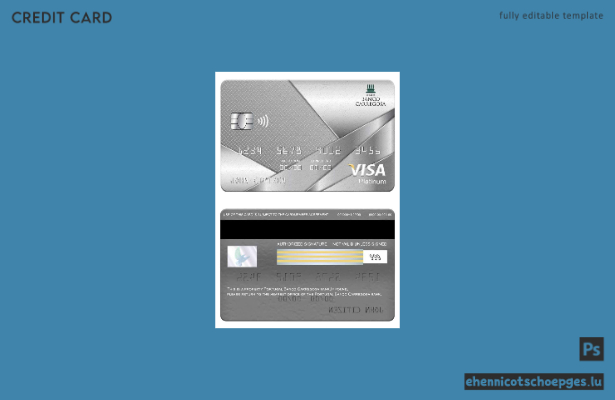 Mustervorschau der Portugal Banco Carregosa Bank Visa Platinum-Karte